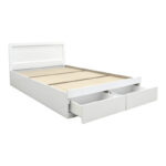 Bed Olympus with drawer in white color 150x200cm - Image 4
