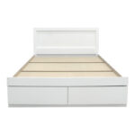 Bed Olympus with drawer in white color 150x200cm - Image 5