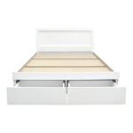 Bed Olympus with drawer in white color 150x200cm - Image 6