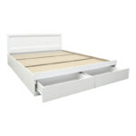 Bed Olympus with drawer in white color 120x200cm - Image 4