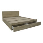Bed Olympus with drawer in light oak color 160x200cm - Слика 4