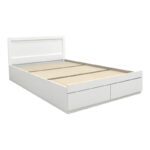 Bed Olympus with drawer in white color 160x200cm - Image 3