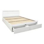 Bed Olympus with drawer in white color 140x200cm - Слика 4