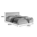 Bed Olympus with drawer in white color 140x200cm - Слика 6