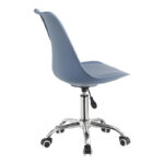 Office chair Gaston II pp-pu in light blue color 48x57x77-90cm - Image 3