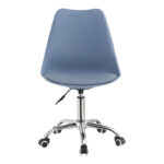 Office chair Gaston II pp-pu in light blue color 48x57x77-90cm - Image 5