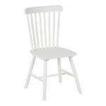 Melia rubberwood chair in white shade 45x51x87cm