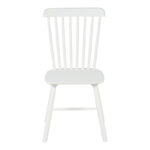 Melia rubberwood chair in white shade 45x51x87cm - Image 4