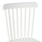 Melia rubberwood chair in white shade 45x51x87cm - Image 5