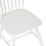 Melia rubberwood chair in white shade 45x51x87cm - Image 6