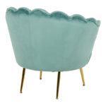 Daimon velvet armchair in pistachio shade 79x74x78cm - Слика 2