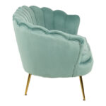 Daimon velvet armchair in pistachio shade 79x74x78cm - Слика 3