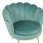 Daimon velvet armchair in pistachio shade 79x74x78cm - Слика 5