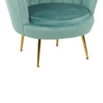 Daimon velvet armchair in pistachio shade 79x74x78cm - Слика 6