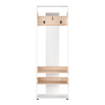 Sciove entrance furniture in white-natural shade 70x40x200cm - Слика 3