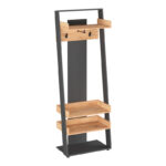 Sciove entrance furniture in anthracite-natural shade 70x40x200cm