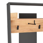 Sciove entrance furniture in anthracite-natural shade 70x40x200cm - Image 4