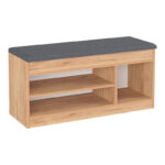 Entrance furniture - stool - shoe rack Oriental in oak shade 100x37.2x50cm