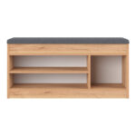 Entrance furniture - stool - shoe rack Oriental in oak shade 100x37.2x50cm - Слика 4