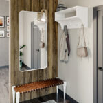 Crosta coat rack in white 80x28x40cm - Слика 2