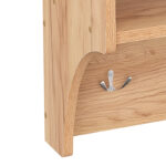 Crosta coat rack in oak shade 80x28x40cm - Image 3