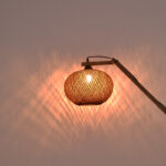 Floor lamp Gaia E27 brown wood 20x50x160cm - Image 2