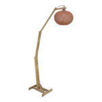 Floor lamp Gaia E27 brown wood 20x50x160cm