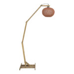 Floor lamp Gaia E27 brown wood 20x50x160cm - Image 3