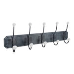 Coat hook Holden mdf in antique black color 19.5x9x60.5cm
