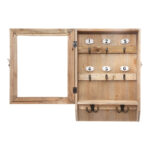 Wall keybox Keledy fir in natural color 26.4x8x38cm - Image 2