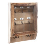 Wall keybox Keledy fir in natural color 26.4x8x38cm
