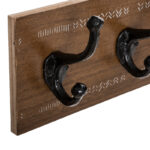 Coat hook Terty mdf in walnut color 50x8.5x13cm - Image 2