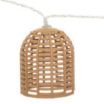 Deco garland with 10 led lights Dercie in natural color 335x6.5x5.5cm - Image 2