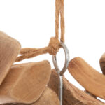 Wall heart deco Herea in natural color 36x4.5x37cm - Image 2