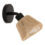 Wall lamp Hender in natural-black D10x19.5cm