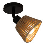 Wall lamp Hender in natural-black D10x19.5cm - Image 4