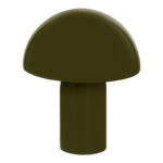 Table lamp Mushi metal in khaki color D20x24,5cm