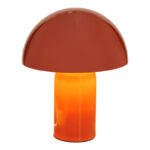 Table lamp Mushi metal in terracotta color D20x24,5cm - Image 2