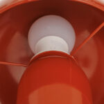 Table lamp Mushi metal in terracotta color D20x24,5cm - Image 3