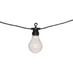 Deco garland with 10 led lights Karivan in black color 490x12x6cm - Image 2