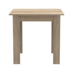 Dining table set of 3 pieces Manka Ι -Gaston  in sonoma-black color 80x80x77cm - Image 6