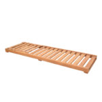 Sunbed with cushion Specta-Vertian solid beech wood 60x190x50cm - Слика 4