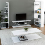 Пакет мебел за студентска дневна соба, сет од 4 парчиња, Tars бел