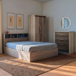 Пакет мебел за студентска спална соба - сет абажури од 3 парчиња