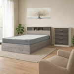 Комплет мебел за студентска спална соба „Двел“ од 3 парчиња