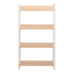 Bookcase Dorfie in natural color with white metal 70x30x124.5cm - Image 5