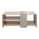Coffee table Cozeto in natural-cement grey color 100x53x41.5cm - Слика 3