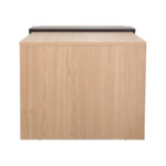 Coffee table Cozeto in natural color and marble look 100x53x41.5cm - Image 4