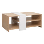 Coffee table Cozeto in natural-white color 100x53x41.5cm