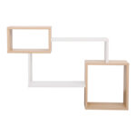 Wall shelf Beldra in natural-white color 84x15x57.8cm - Image 3